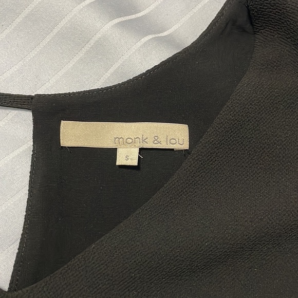 Monk & Lou Black Chiffon Tank - Picture 3 of 4